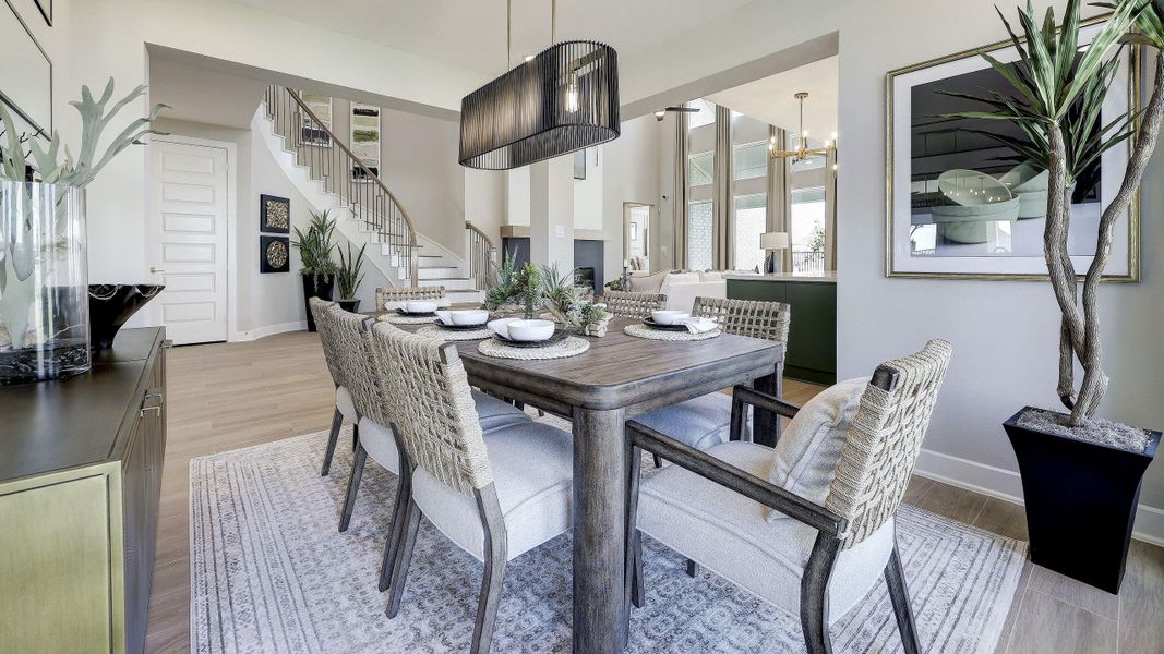 Furnished interior view inside a new home in Meridiana, Manvel (Image 7). Furnished interior view inside a new home in Meridiana, Manvel (Image 7).