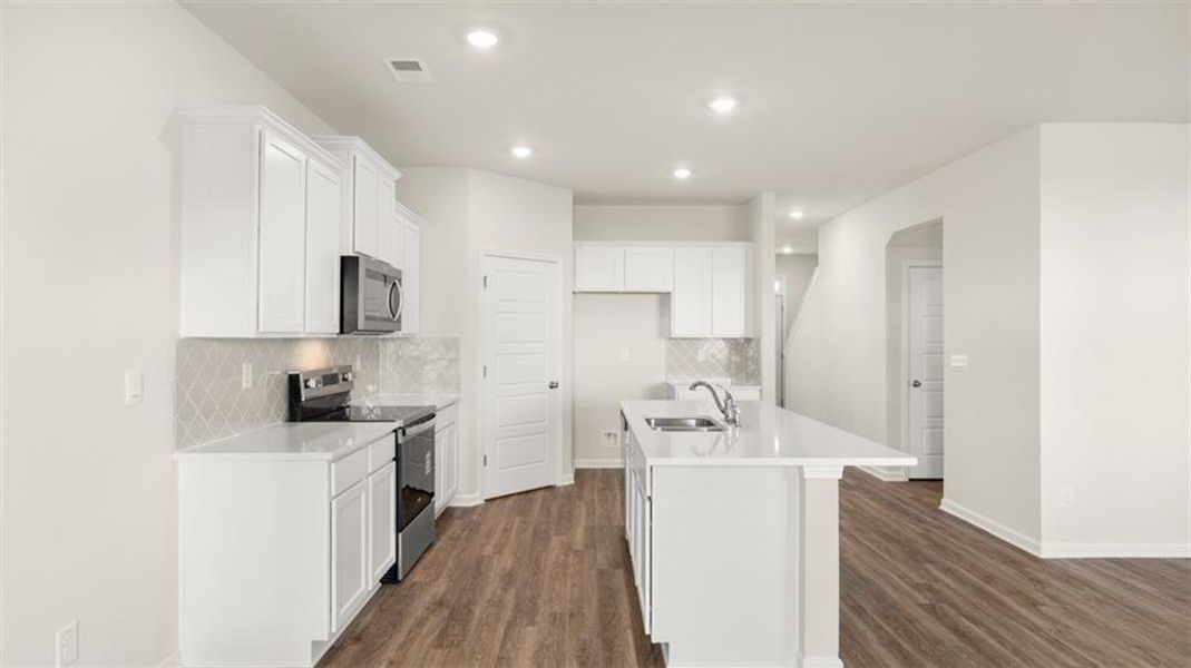 Furnished interior view inside a new home in The Preserve at Agricultural Village, Perry (Image 15).