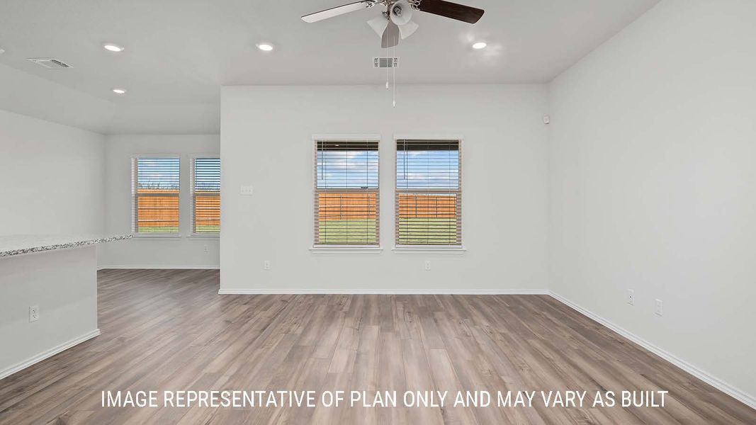 Representative unfurnished interior of a home built from the Bellvue by D.R. Horton in Victory Ranch, Killeen (Image 13).