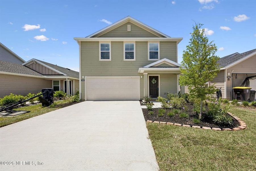 Front exterior of a new home in , Jacksonville, FL, highlighting curb appeal (Image 1). Front exterior of a new home in , Jacksonville, FL, highlighting curb appeal (Image 1).