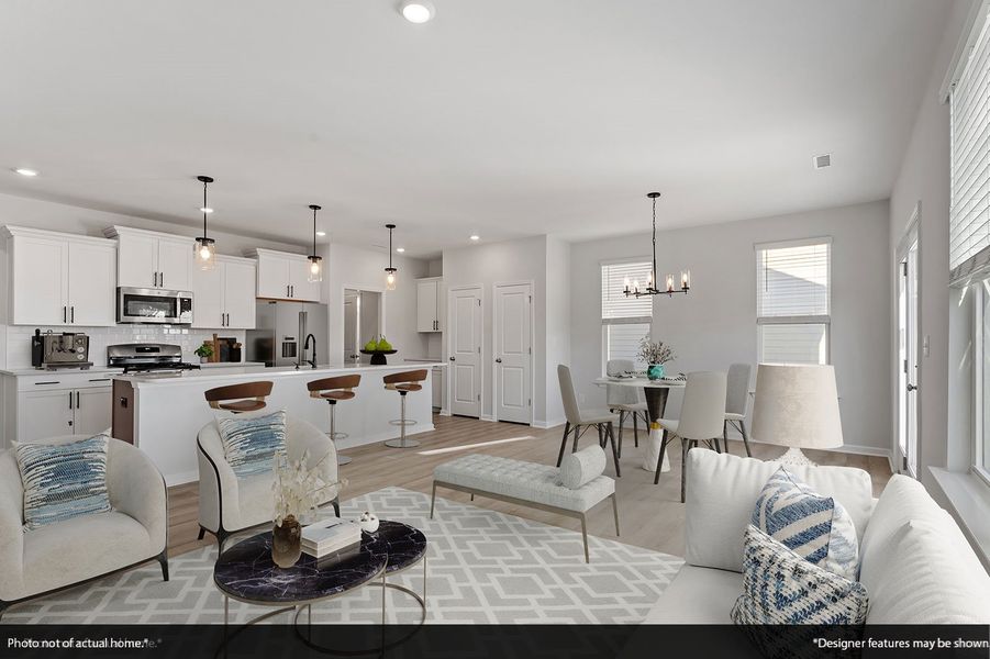 Furnished interior view inside a new home in Pineland Preserve, Summerville (Image 7).