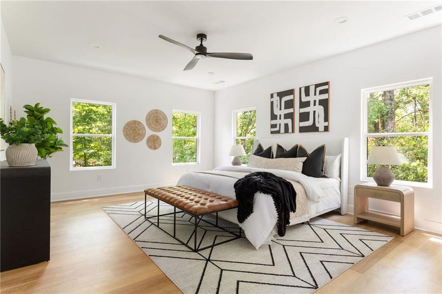 Furnished interior view inside a new home in , Atlanta (Image 18).