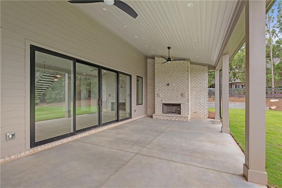 Exterior details and patio area of a home in , Suwanee (Image 34). Exterior details and patio area of a home in , Suwanee (Image 34).