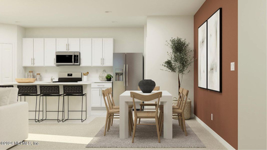 Furnished interior view inside a new home in Saddle Oaks, Jacksonville (Image 17).