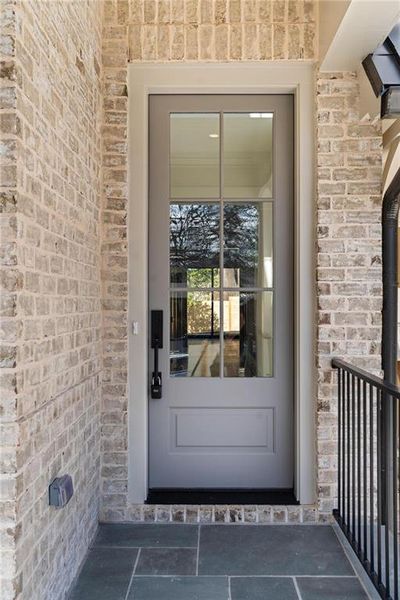 Exterior details and patio area of a home in , Atlanta (Image 28).