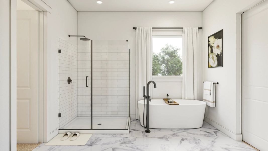 Primary Bath with Freestanding Tub