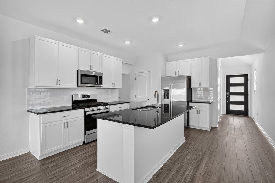 Furnished interior view inside a new home in Sunfield, Buda (Image 5).