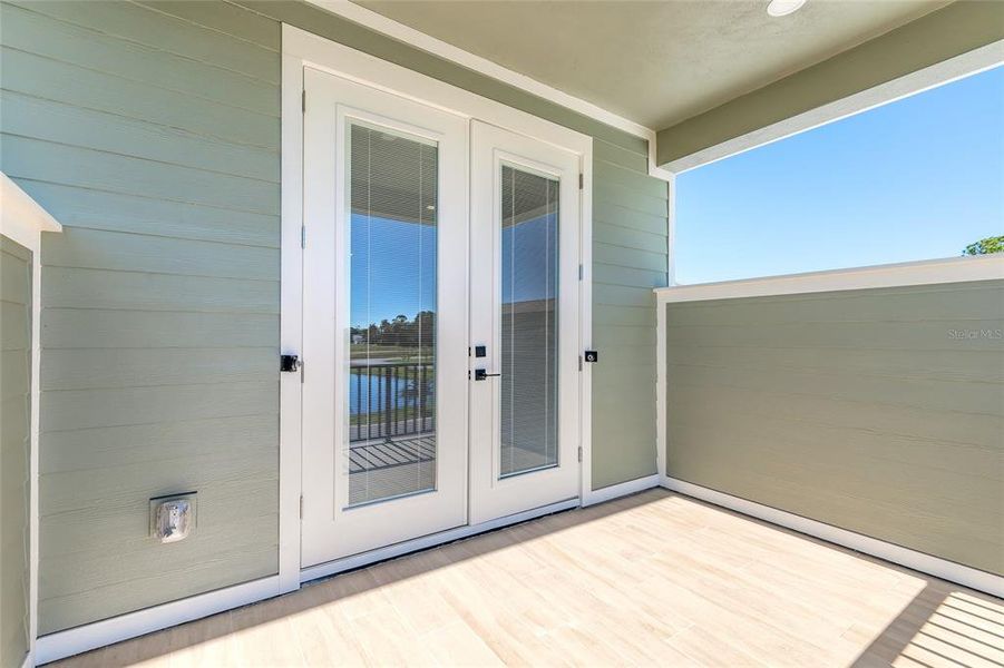 Exterior details and patio area of a home in , Edgewater (Image 3). Exterior details and patio area of a home in , Edgewater (Image 3).
