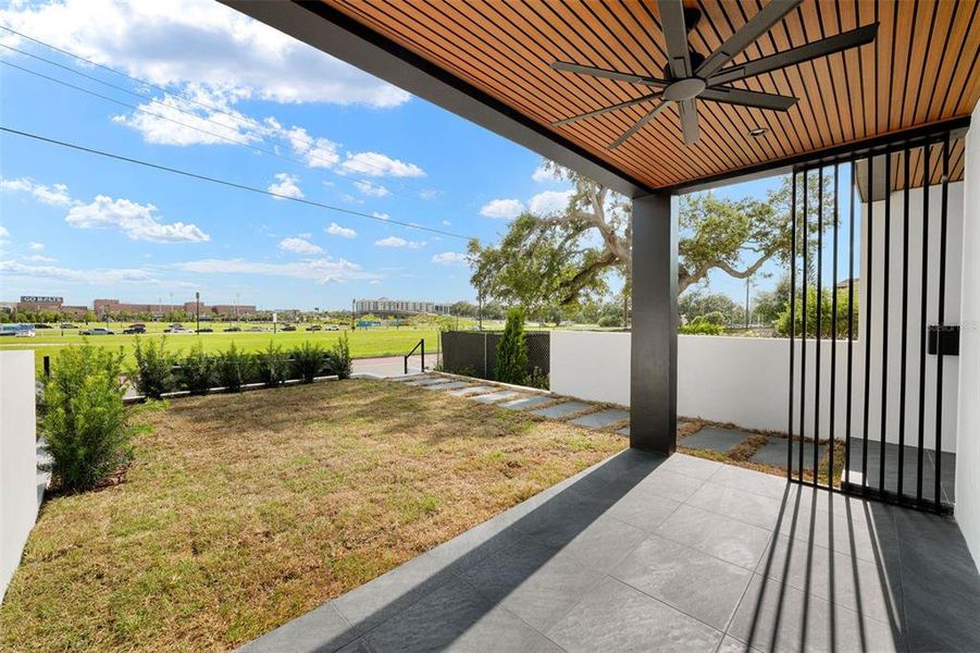 Exterior details and patio area of a home in , Tampa (Image 26).