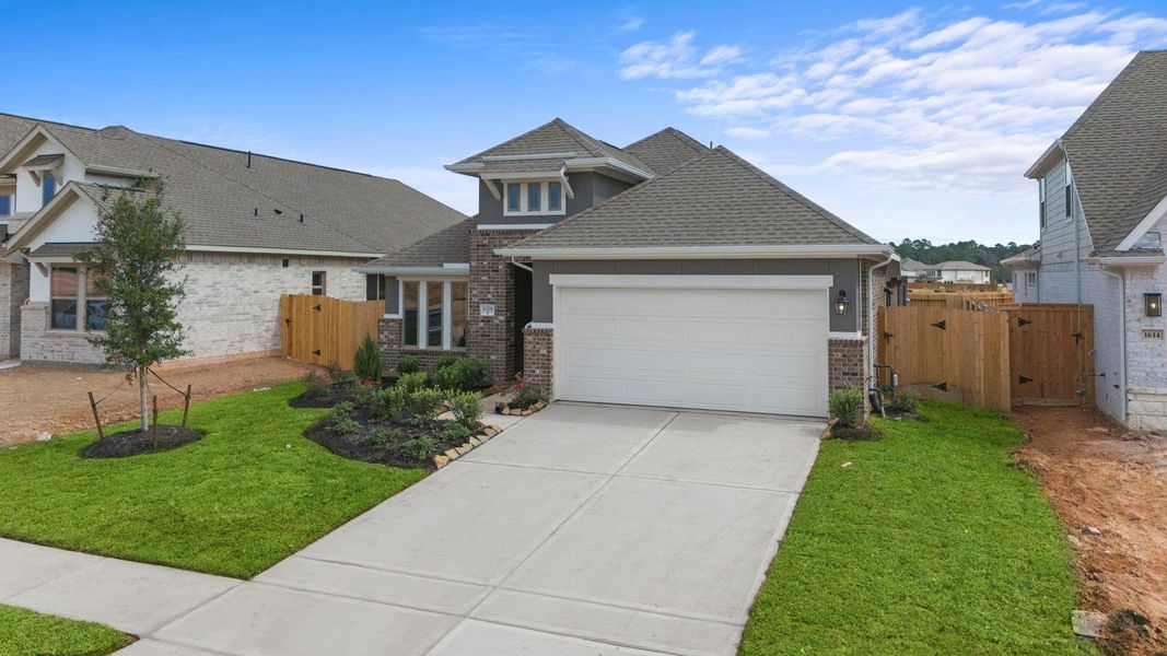 Exterior details and patio area of a home in Escondido, Magnolia (Image 19).