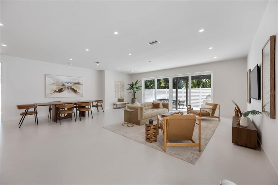 Furnished interior view inside a new home in , Sarasota (Image 46).