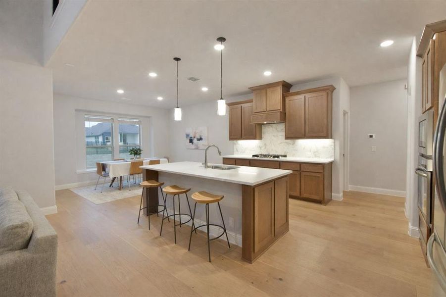 Furnished interior view inside a new home in Abe's Landing, Granbury (Image 10).