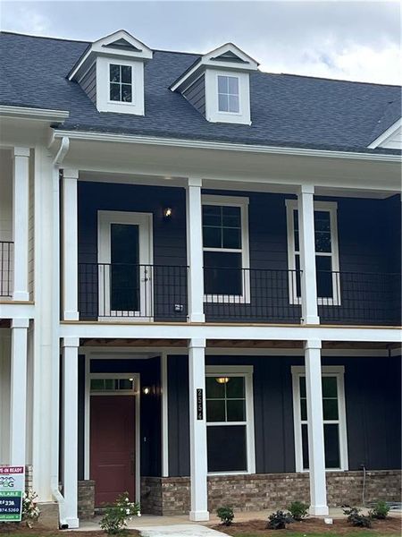 Front exterior of a new home in The Park at Gainesville Township, Gainesville, GA, highlighting curb appeal (Image 30). Front exterior of a new home in The Park at Gainesville Township, Gainesville, GA, highlighting curb appeal (Image 30).
