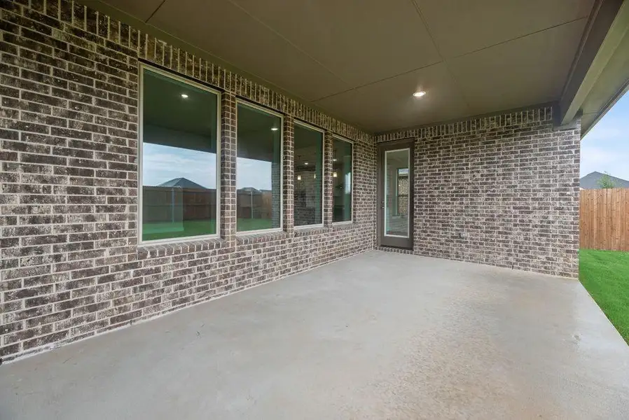 Exterior details and patio area of a home in Sutton Fields, Celina (Image 3). Exterior details and patio area of a home in Sutton Fields, Celina (Image 3).