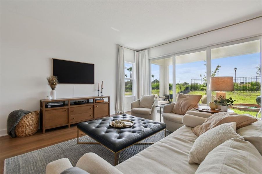 Furnished interior view inside a new home in Waterset, Apollo Beach (Image 16). Furnished interior view inside a new home in Waterset, Apollo Beach (Image 16).
