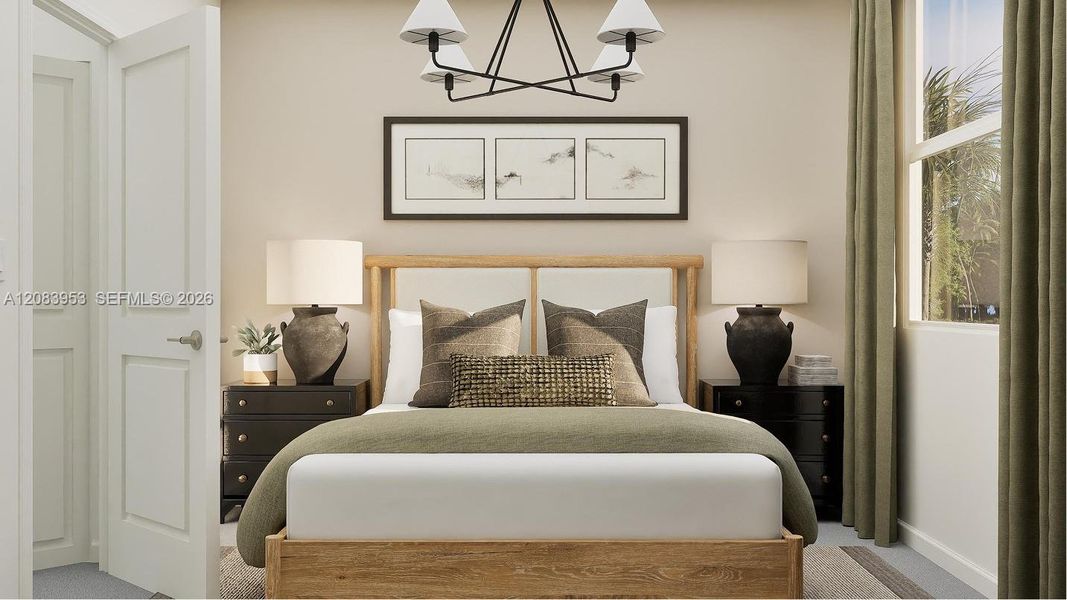 Furnished interior view inside a new home in Breezewood, Miami (Image 7).