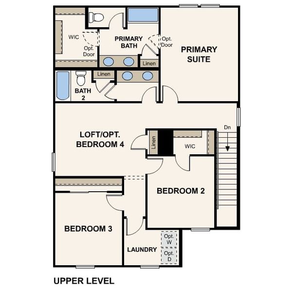 2D floor plan layout of this home in North Copper Canyon, Surprise, AZ (Image 4).
