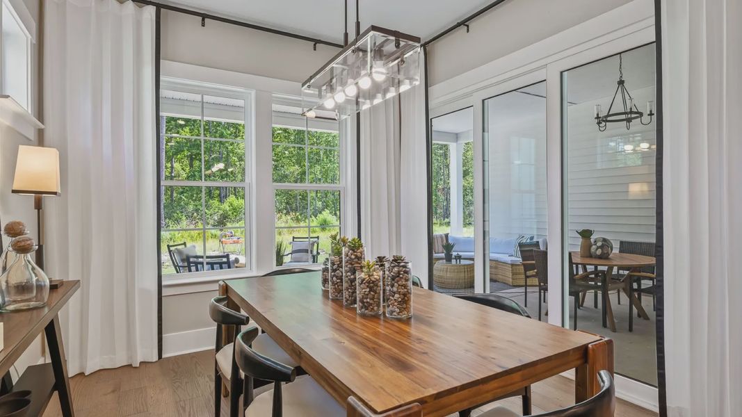 Furnished interior view inside a new home in Summerwind Crossing at Lakes of Cane Bay, Summerville (Image 11).