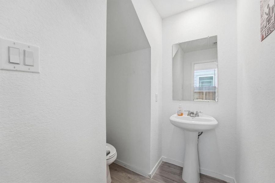 Convenient First-Floor Powder Bath Convenient First-Floor Powder Bath