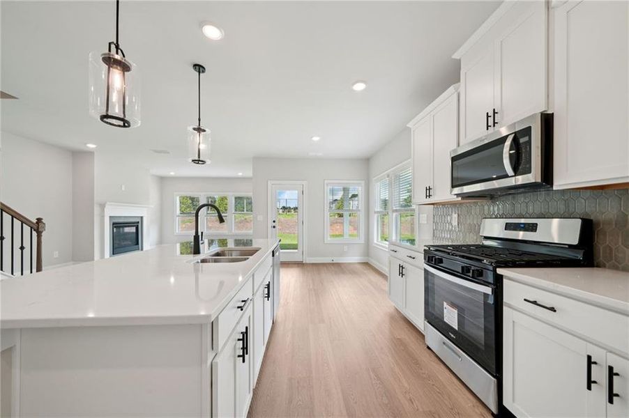 Furnished interior view inside a new home in Martin Springs - Estate Series, Lawrenceville (Image 4). Furnished interior view inside a new home in Martin Springs - Estate Series, Lawrenceville (Image 4).