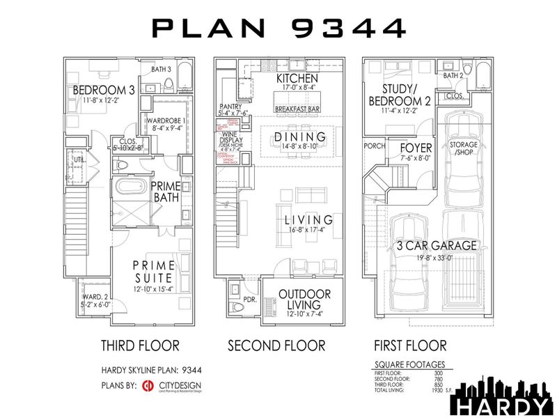 2D floor plan layout of this home in Hardy Skyline, Houston, TX (Image 4).