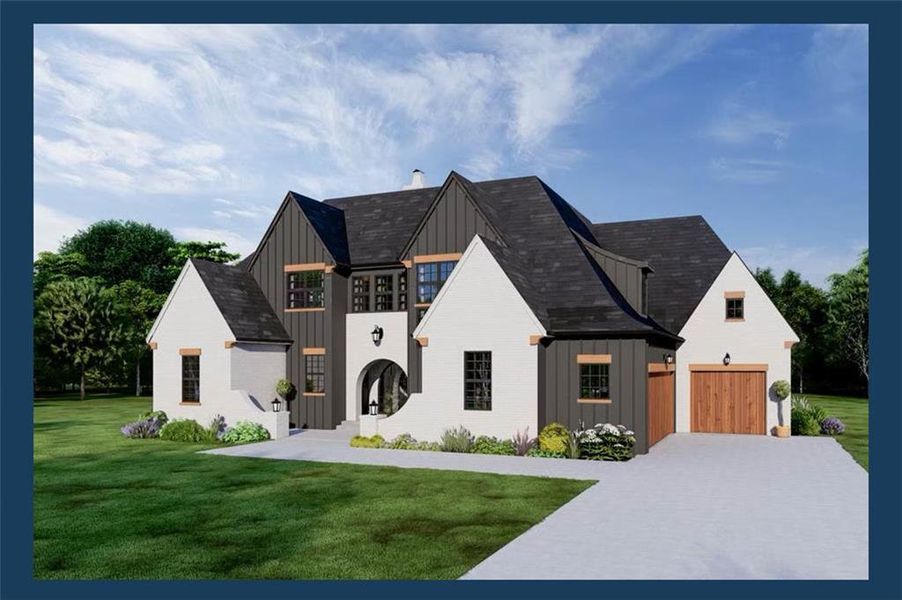 Front exterior of a new home in , Gainesville, GA, highlighting curb appeal (Image 24).