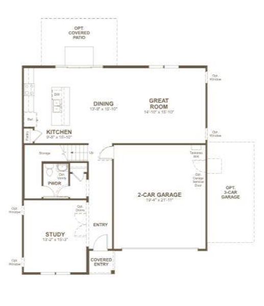 Tourmaline 1st Floorplan - Representative Photo