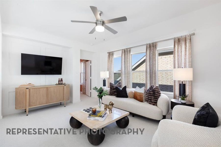 Furnished interior view inside a new home in The Parks at Wilson Creek, Celina (Image 13).