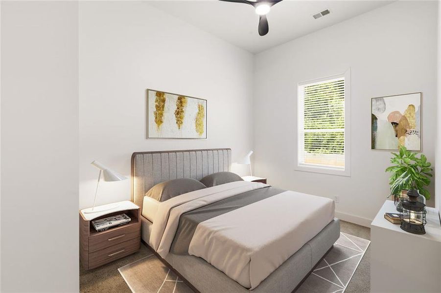 Furnished interior view inside a new home in , Atlanta (Image 6).
