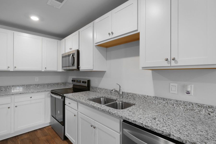 Furnished interior view inside a new home in Center Pointe, Santee (Image 5).