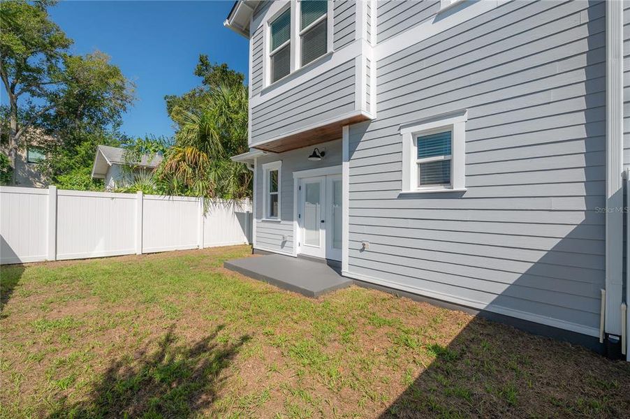 Exterior details and patio area of a home in , Tampa (Image 26). Exterior details and patio area of a home in , Tampa (Image 26).