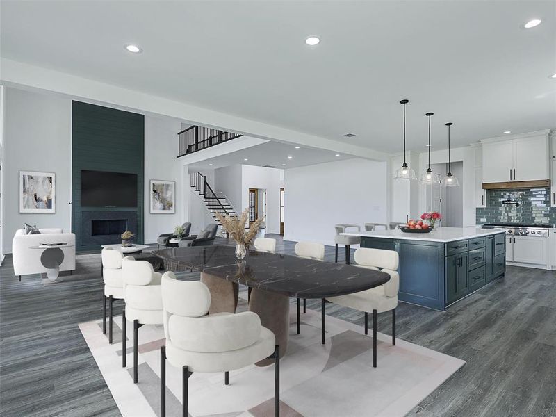 Furnished interior view inside a new home in , Gunter (Image 12).