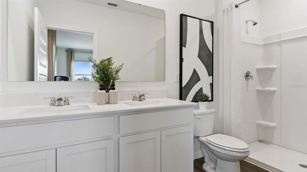 Furnished interior view inside a new home in Crosswinds, Haines City (Image 7).