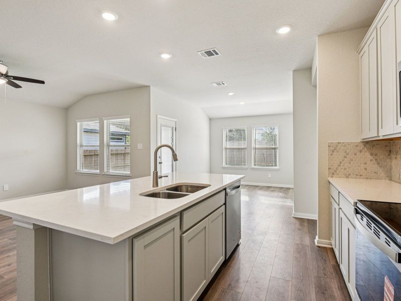 Furnished interior view inside a new home in Comanche Ridge, San Antonio (Image 4).