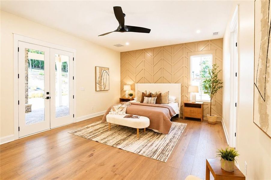 Furnished interior view inside a new home in , Dacula (Image 18).