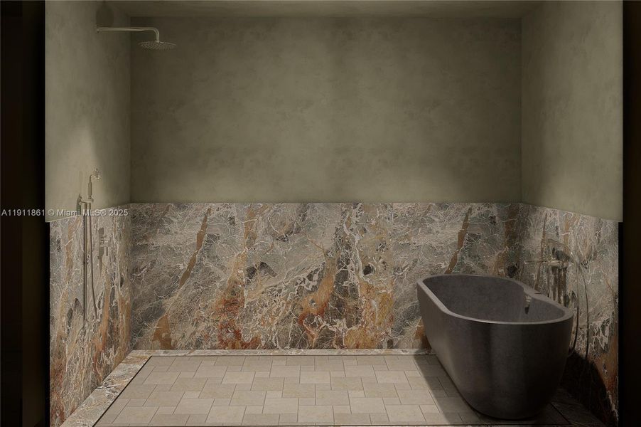 Furnished interior view inside a new home in , Miami Beach (Image 15).