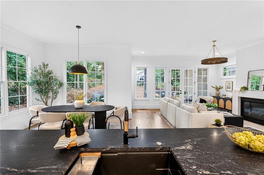 Furnished interior view inside a new home in , Atlanta (Image 7).