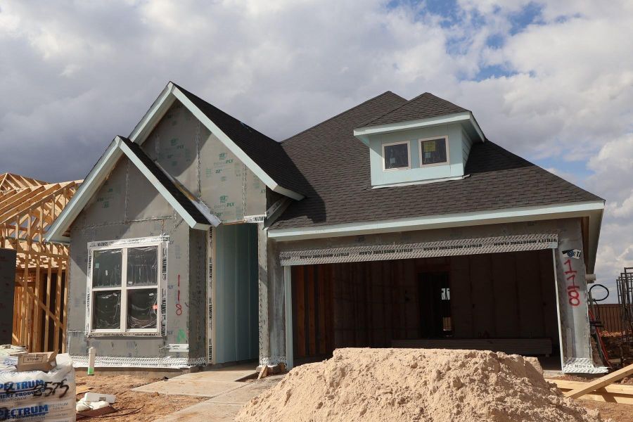 In-progress construction of a new home in Brookewater 45' Homesites, Rosenberg, TX (Image 12).