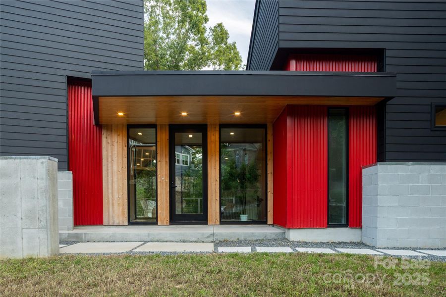 Exterior details and patio area of a home in , Clover (Image 1).