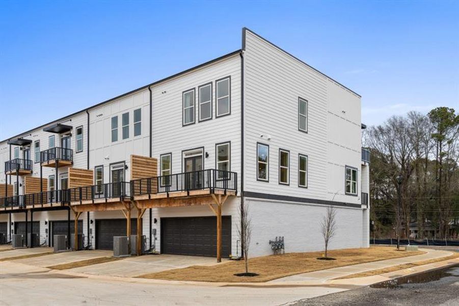 Front exterior of a new home in , Decatur, GA, highlighting curb appeal (Image 1). Front exterior of a new home in , Decatur, GA, highlighting curb appeal (Image 1).