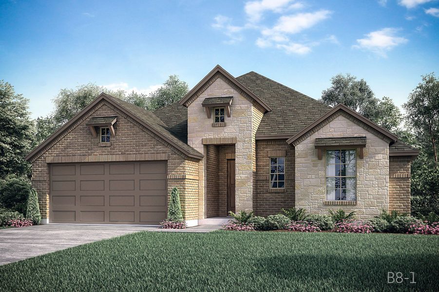 Representative exterior photo of a completed home built from the Boise by John Houston Homes in The Oasis - Phase 1, Waxahachie, TX (Image 2). Representative exterior photo of a completed home built from the Boise by John Houston Homes in The Oasis - Phase 1, Waxahachie, TX (Image 2).