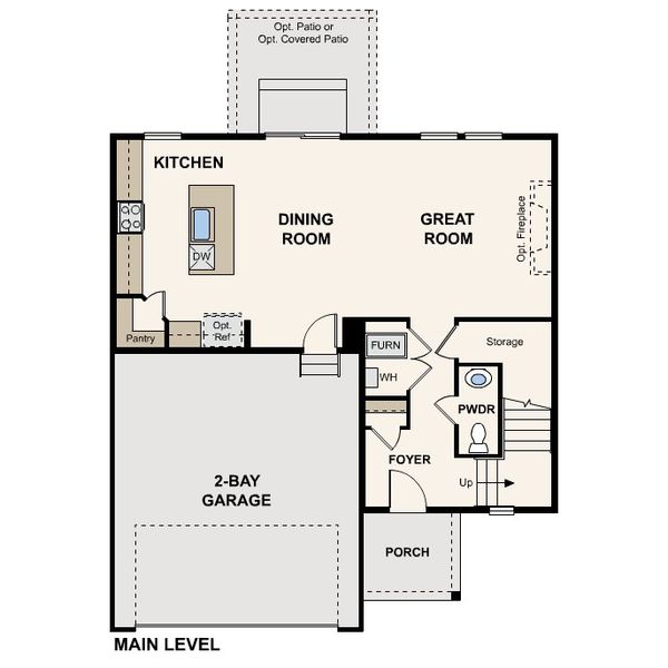 2D floor plan layout for the The Mackenzie by Century Communities in Bella Vista, Brighton, CO (Image 3).