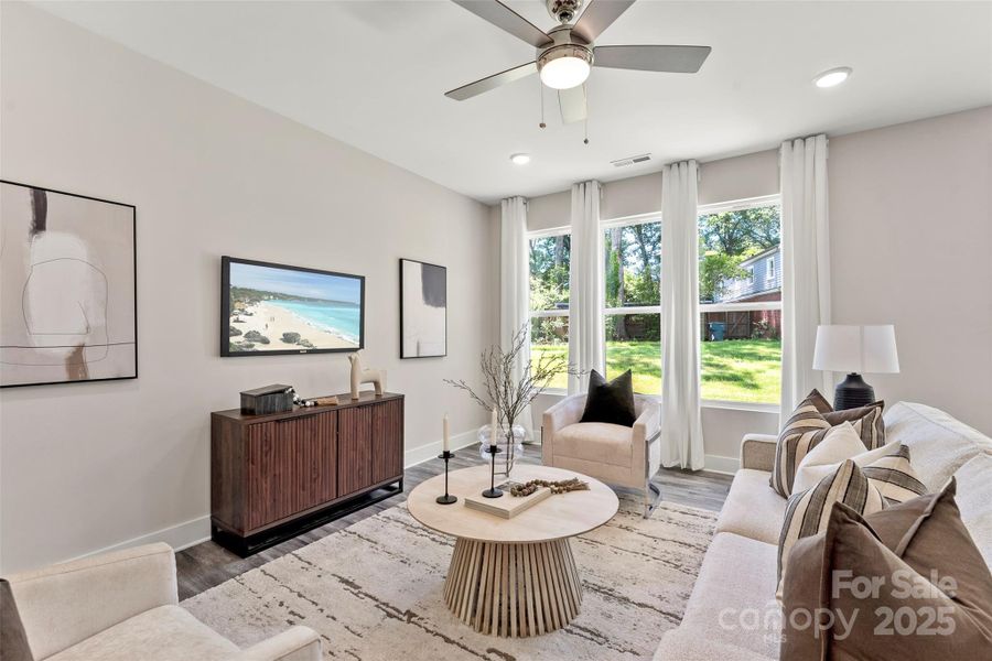 Furnished interior view inside a new home in , Gastonia (Image 32).