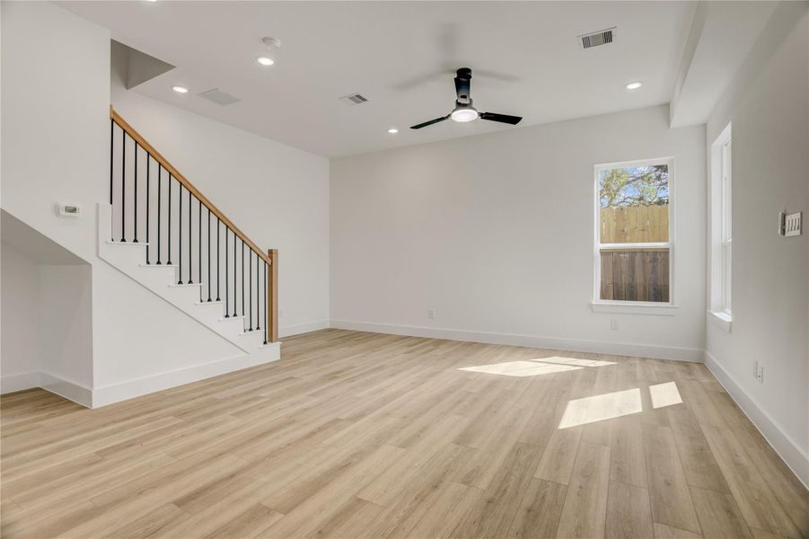 The home has a very open floor plan - perfect for entertaining!