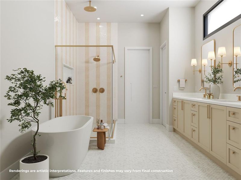 Furnished interior view inside a new home in , Winter Park (Image 10).