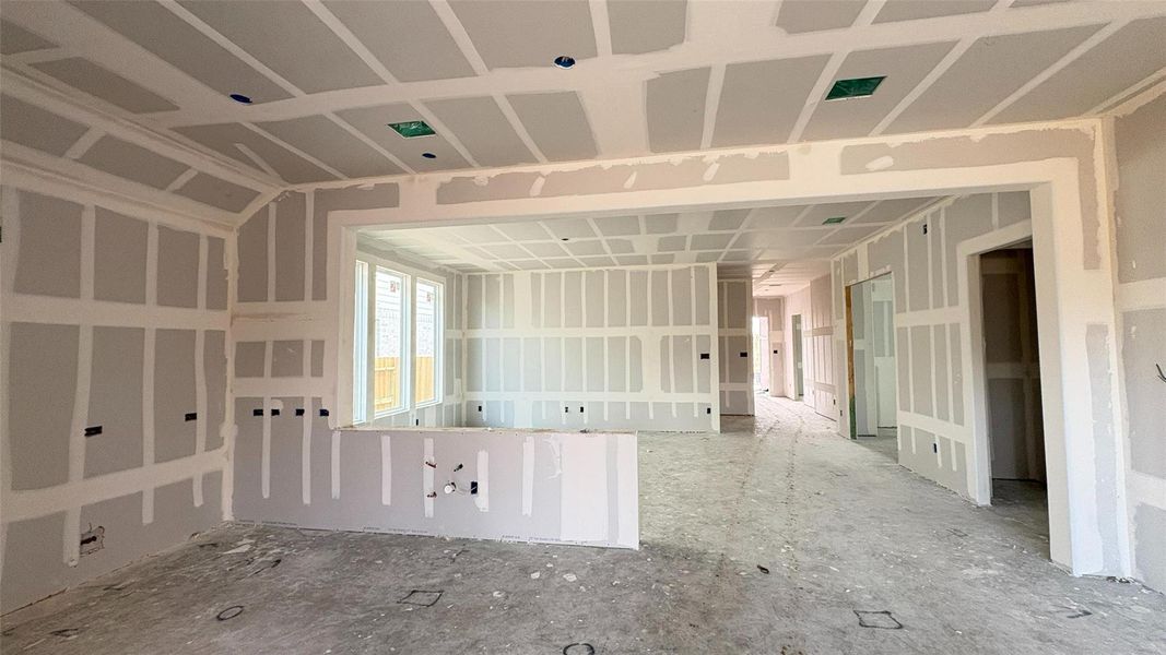 Actual progress of your home.