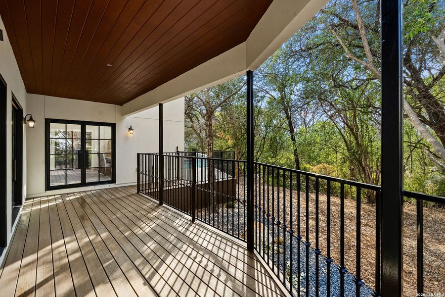 Exterior details and patio area of a home in , San Antonio (Image 27).