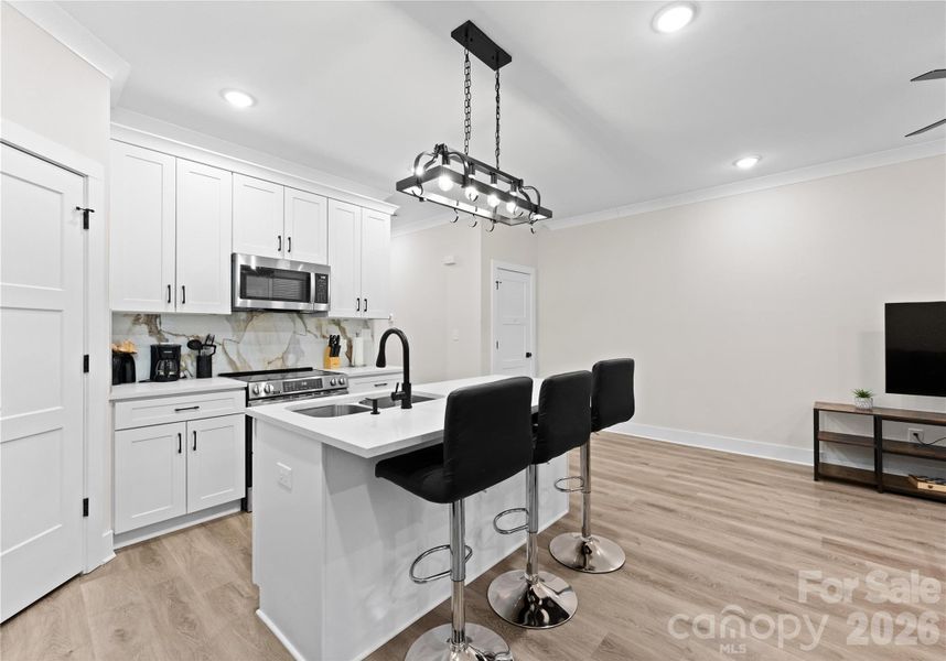 Furnished interior view inside a new home in , Charlotte (Image 13). Furnished interior view inside a new home in , Charlotte (Image 13).