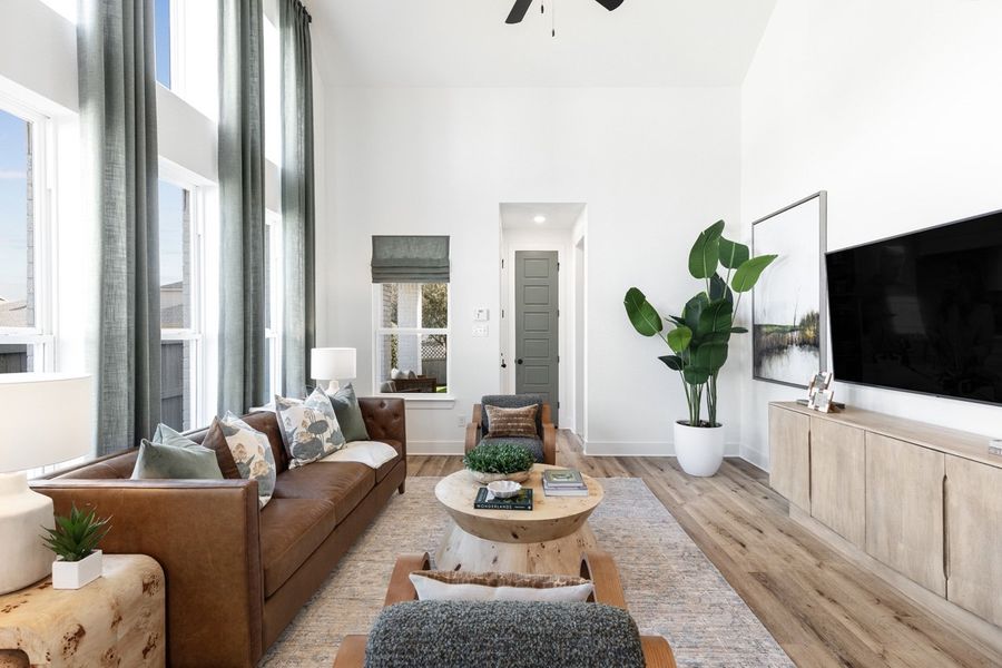 Representative Family Room - some options shown