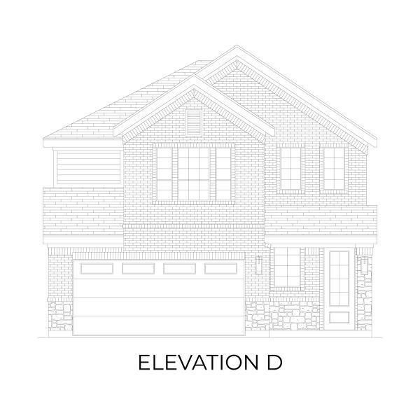 Representative rendering of the exterior for the Washington F by First Texas Homes (Image 7). Representative rendering of the exterior for the Washington F by First Texas Homes (Image 7).